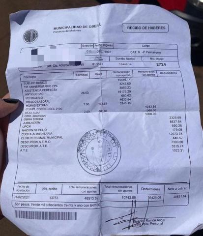 Obera: nueva marcha de municipales  